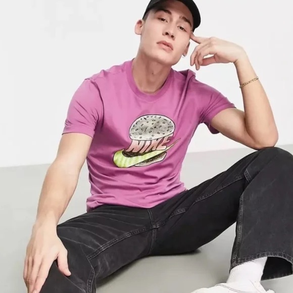 Nike Burger Graphic Tee Purple - Picture 2 of 6